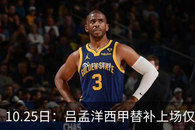 10.25日：吕孟洋西甲替补上场仅获22分钟球权，一次过人一脚妙传难融入
